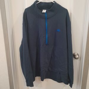 Nike Men's Navy Blue Quarter Zip Pullover